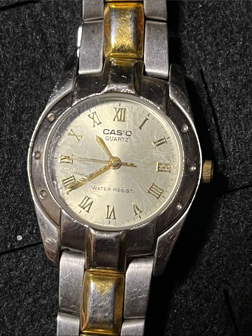 Casio Two-Tone Gold and Silver Ladies Bracelet Watch